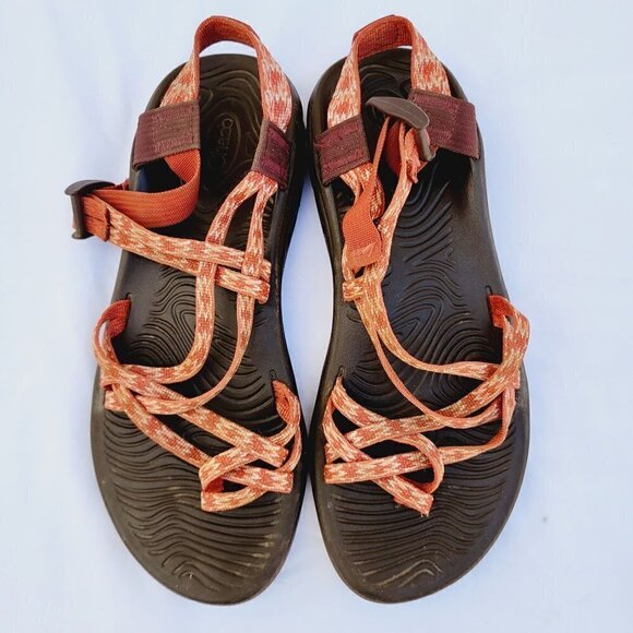 Chaco Orange ZX3 Classic Sandals - Women's sz 11 - Picture 3 of 9